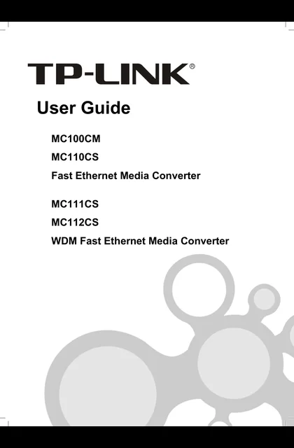 TP-LINK MC100CM_MC110CS_MC111CS_MC112CS详细配置指南